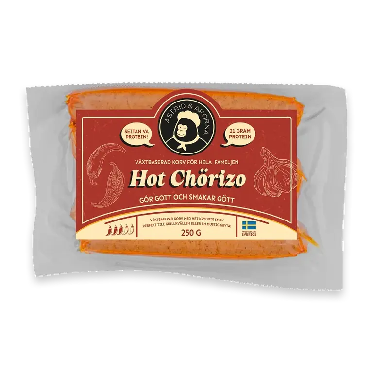 Chorizo Hot Växtbaserad 250g