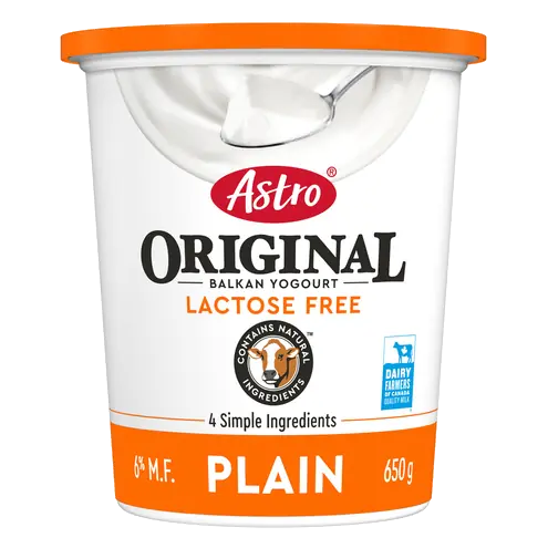 Original Lactose-Free 6% Balkan Yogurt Plain 650 g