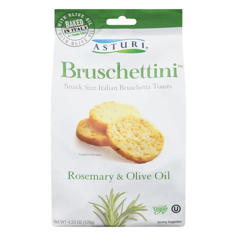 Rosemary & Olive Oil Bruschettini Snack Size Italian Bruschetta Toasts
