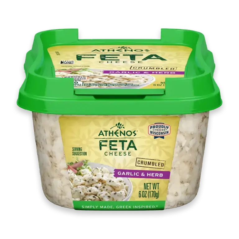 Garlic & Herb Crumbled Traditional Feta Cheese