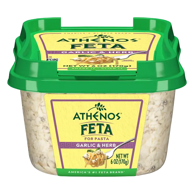 Garlic & Herb Feta Cheese Crumbled