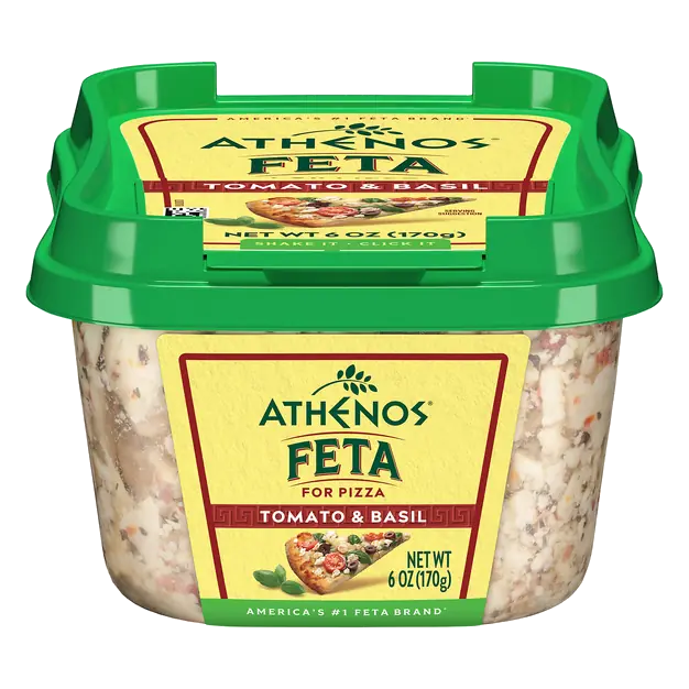 Tomato & Basil Feta Cheese Crumbled