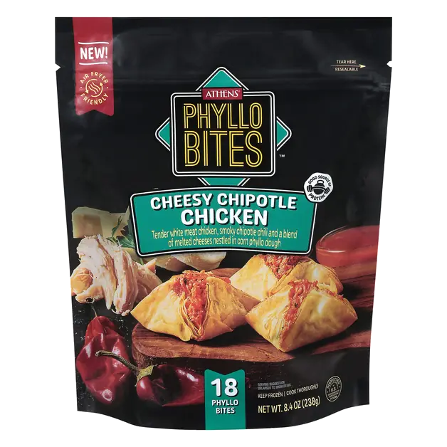 Cheesy Chipotle Chicken Phyllo Bites - 18 ct Frozen