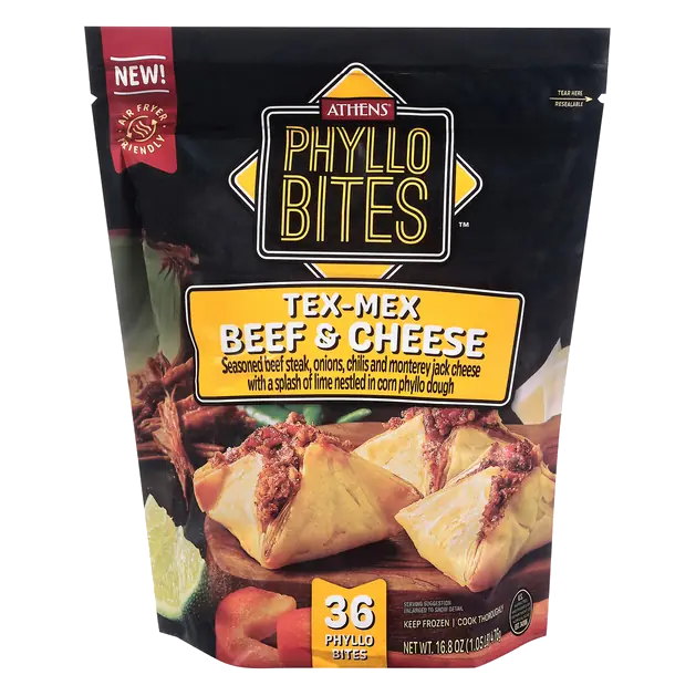 Tex-Mex Beef & Cheese Phyllo Bites - 36 ct Frozen
