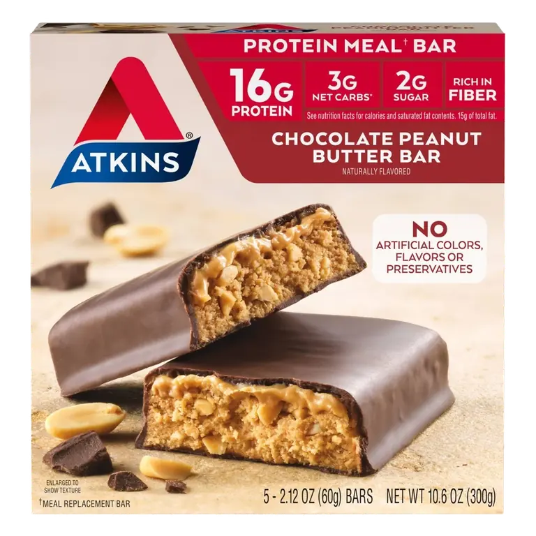 Atkins Chocolate Peanut Butter Meal Nutrition Bars