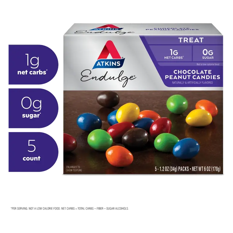 Chocolate Peanut Flavored Treat Candies