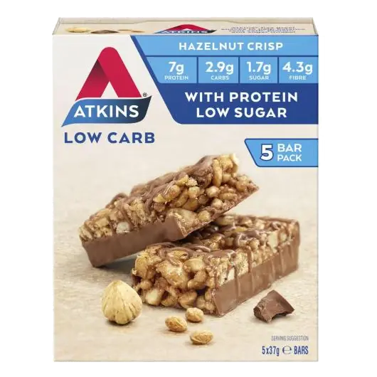 Low Carb Hazelnut Crisp Bars 185g