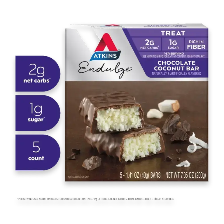 Low Sugar Endulge Chocolate Coconut Bar