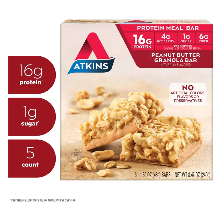 Peanut Butter Flavored Protein Meal Granola Bars