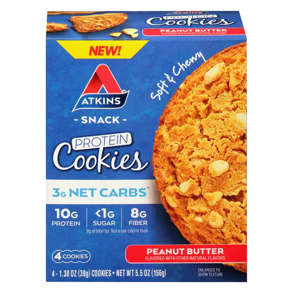 Peanut Butter Flavored Snack Protein Cookies