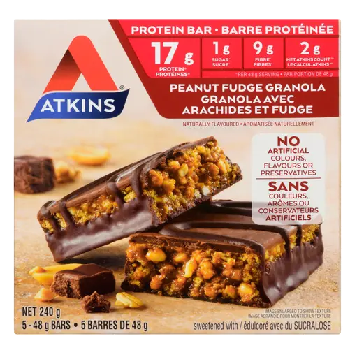 Protein Granola Bar Peanut Fudge 5 x 48 g