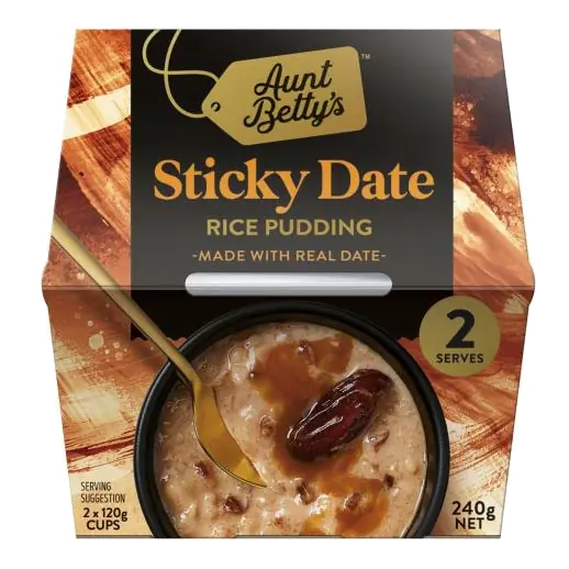 Rice Pudding Sticky Date 2 Pack