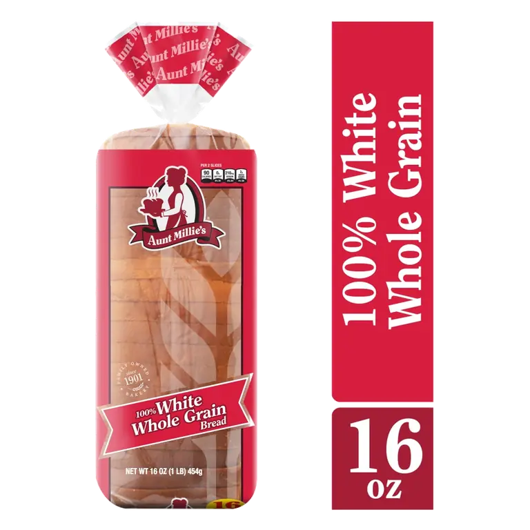 100% White Whole Grain Bread, 100% White Whole Grain
