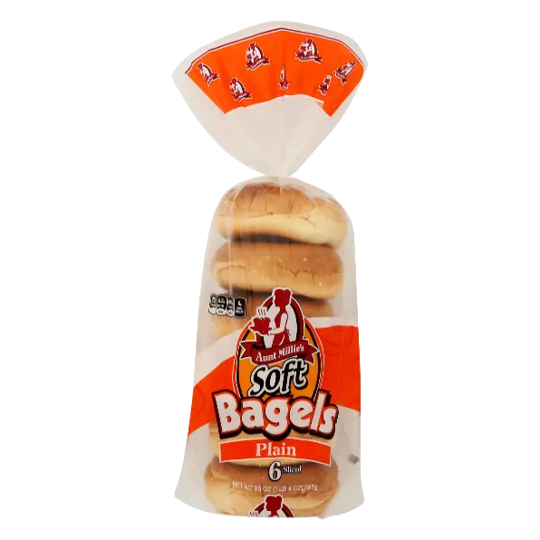 Plain Sliced Soft Bagels