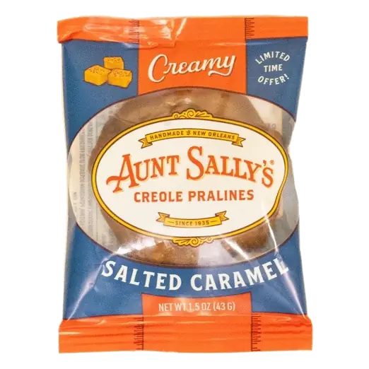Aunt Sally's Pralines- Creamy Salted Caramel Pralines- New Orleans Most Famous Praline