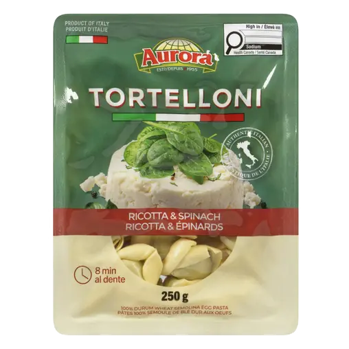 Tortelloni Pasta Ricotta & Spinach 250 g