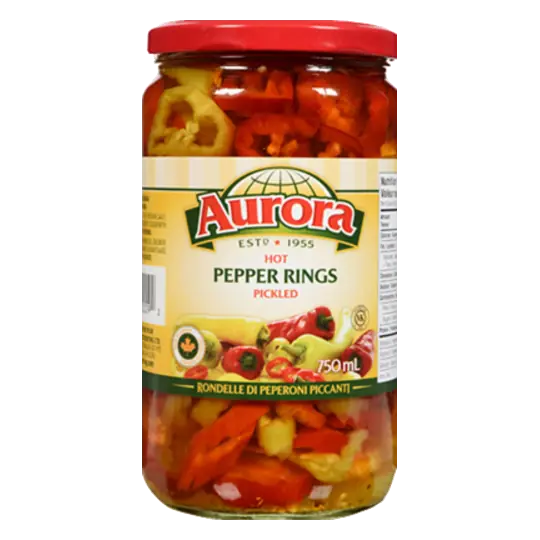 Hot Banana Pepper Rings 750 ml