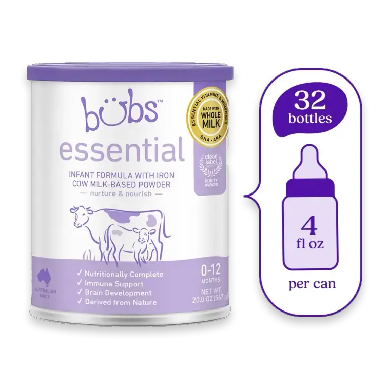 Bubs Essential Cow-Milk Based Infant Formula Powder (Babies 0-12 Months) - 20oz