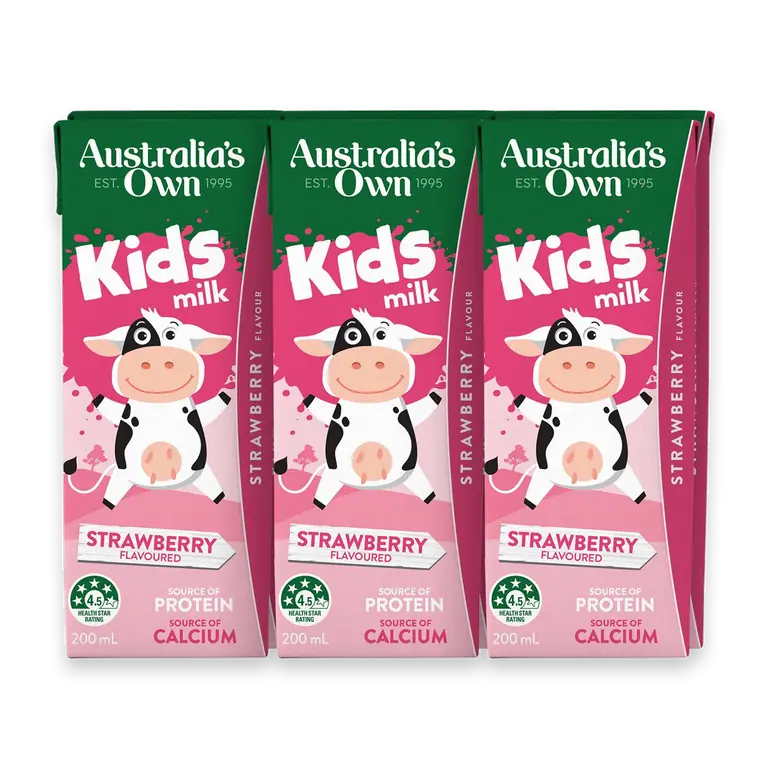 Kid's Milk Strawberry Poppers