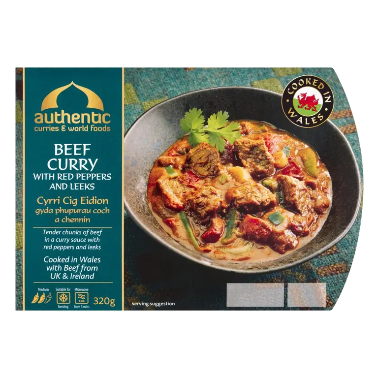 & World Foods Beef Curry, Red Peppers & Leeks