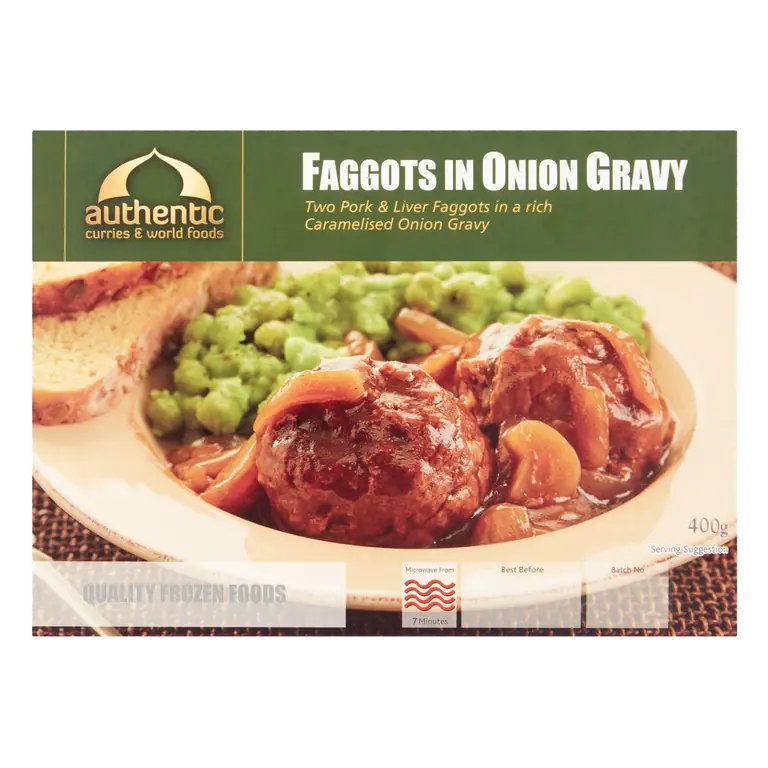 Authentic Curries & World Foods Faggots in Onion Gravy 400g