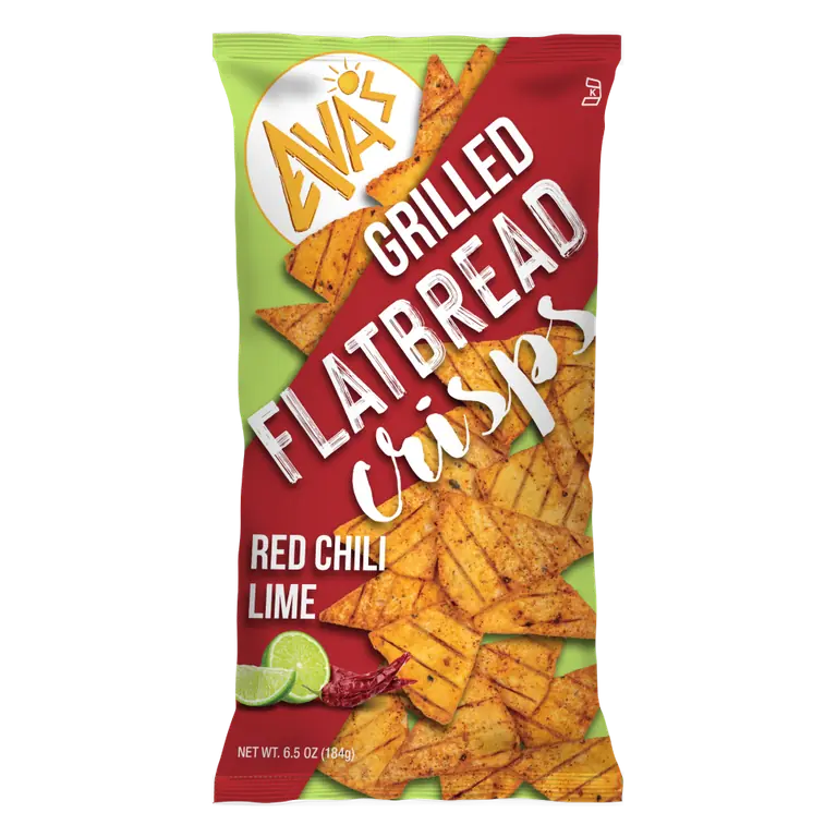 Red Chili Lime Grilled Flatbread Crisps