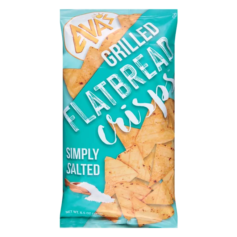 Simply Salted Grilled Flatbread Crisps