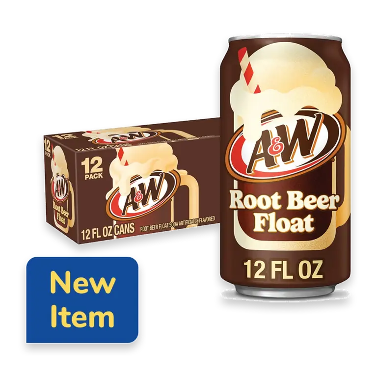 A&W Root Beer Float Soda Cans