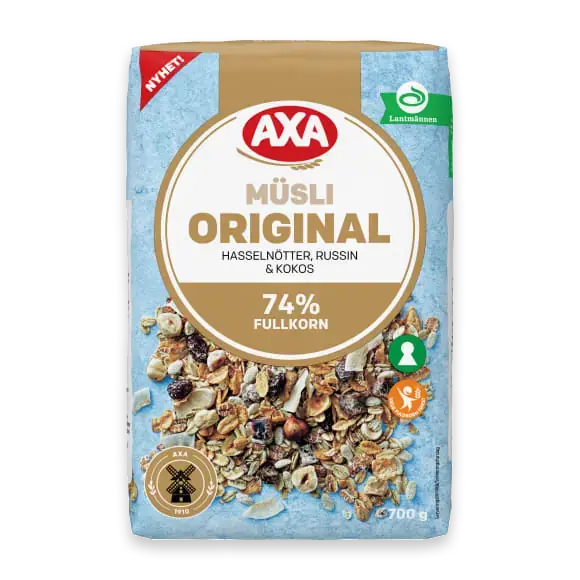 Musli Original Hasselnöt Russin Kokos