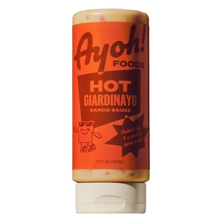 Ayoh! Hot Giardinayo Sando Sauce, 12 fl oz