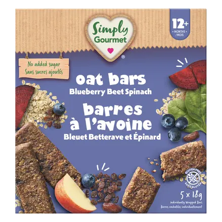 Oat Bars Blueberry Beet Spinach 90 g