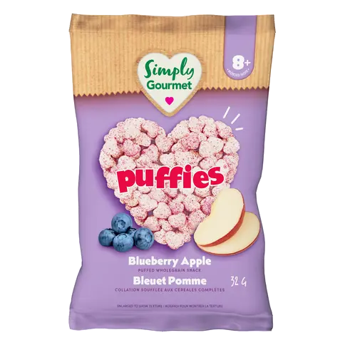 Simply Gourmet Puffies Baby Snack Blueberry Apple 32 g