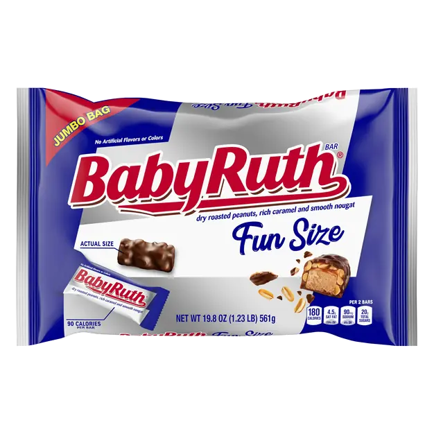 Peanuts Caramel & Nougat Halloween Candy Bars Fun Size Jumbo Bag