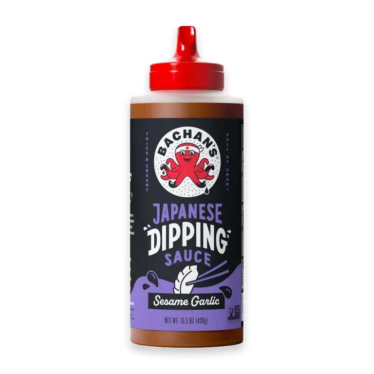 Sesame Garlic Japanese Dipping Sauce, 15.5oz Bottle - Bold, Fresh, Umami Flavor