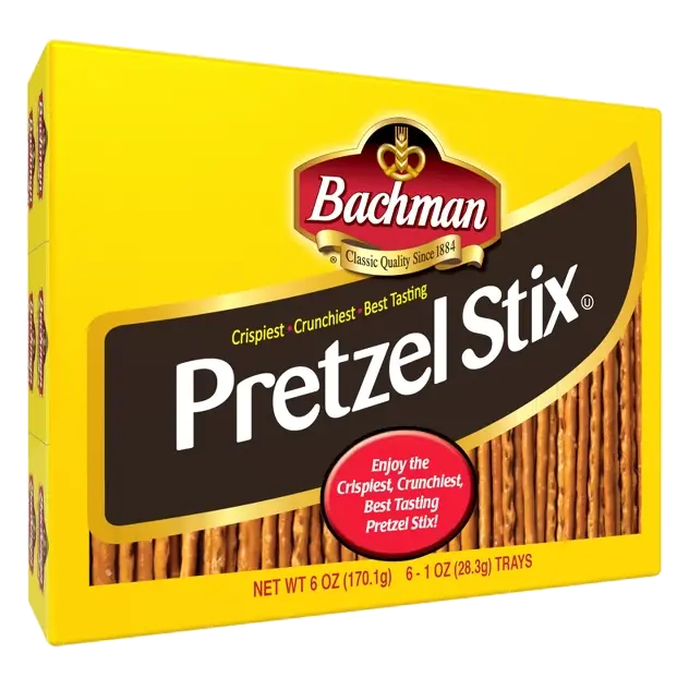 Bachman Pretzel Stix Snack Trays, 6oz/6ct: No Artificial Flavors, Tree Nut Free