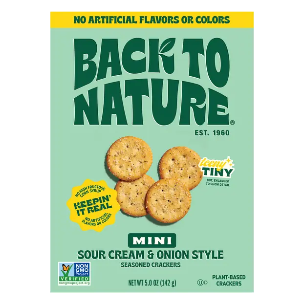 Mini Sour Cream & Onion Style Seasoned Crackers