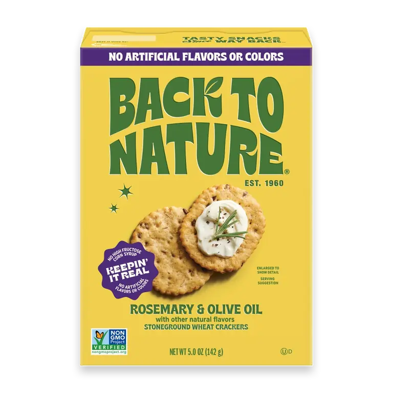 Rosemary & Olive Oil Stoneground Wheat Crackers