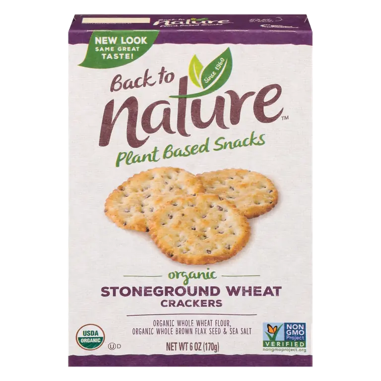 Stoneground Wheat Organic Crackers