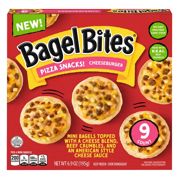 Cheeseburger Mini Pizza Snacks - 9 ct Frozen