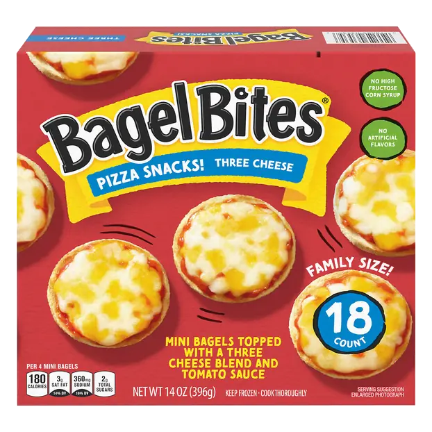 Three Cheese Mini Pizza Snacks - 18 ct Frozen