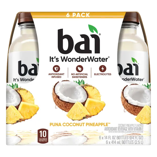 Antioxidant Wonder Water Puna Coconut Pineapple Flavored Beverage 6 pk