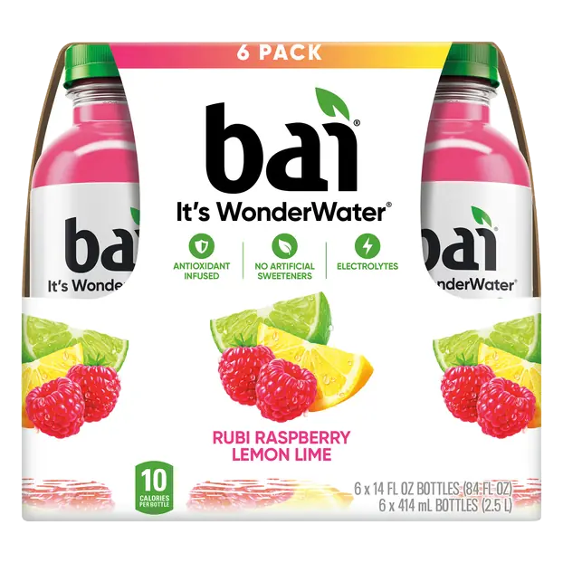 Antioxidant Wonder Water Raspberry Lemon Lime Flavored Beverage - 6 pk