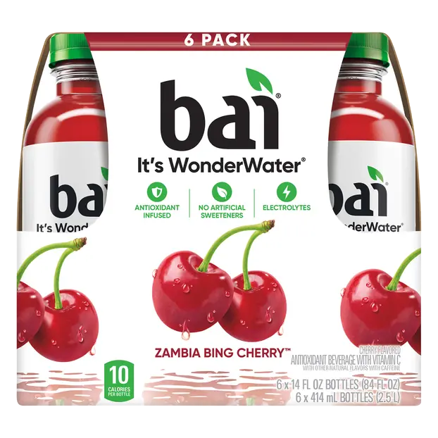 Antioxidant Wonder Water Zambia Bing Cherry Flavored Beverage - 6 pk