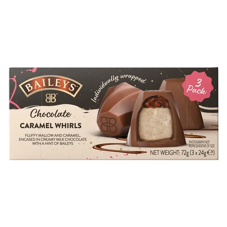 Baileys Chocolate Caramel Whirls 72g (3 x 24g)