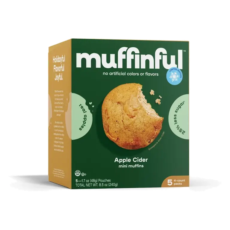 Bakeful Muffinful Apple Cider Mini Muffins, 8.5oz