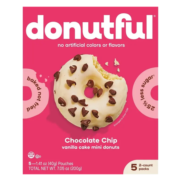 Donutful Chocolate Chip Mini Donuts, 7.05oz/10ct