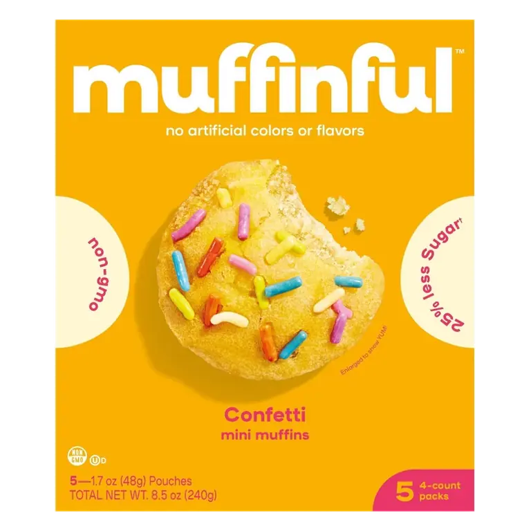 Muffinful Confetti Mini Muffins, 8.5oz/20ct