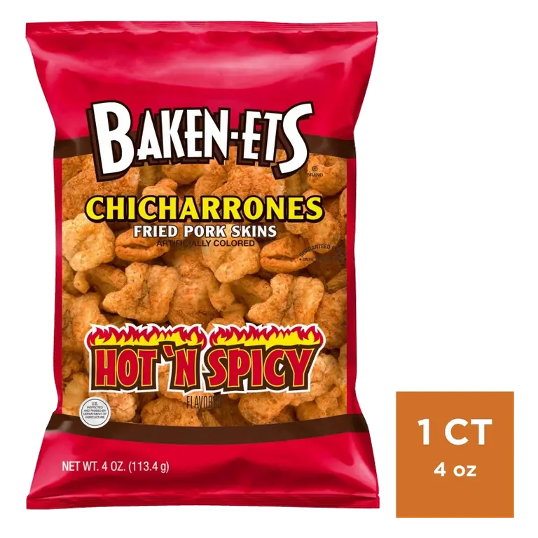 Baken-ets Hot N Spicy Chips 4oz