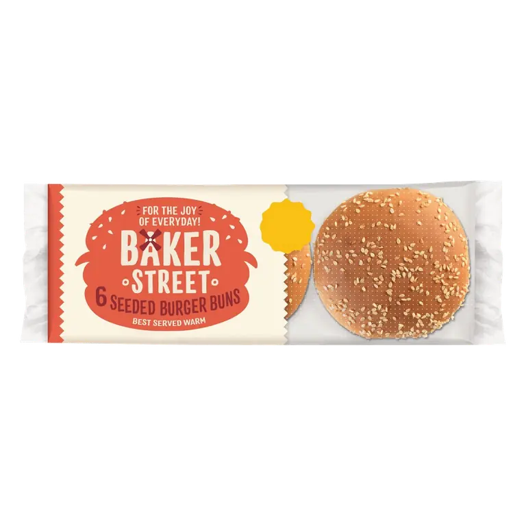 Seeded Burger Buns 6 Pack