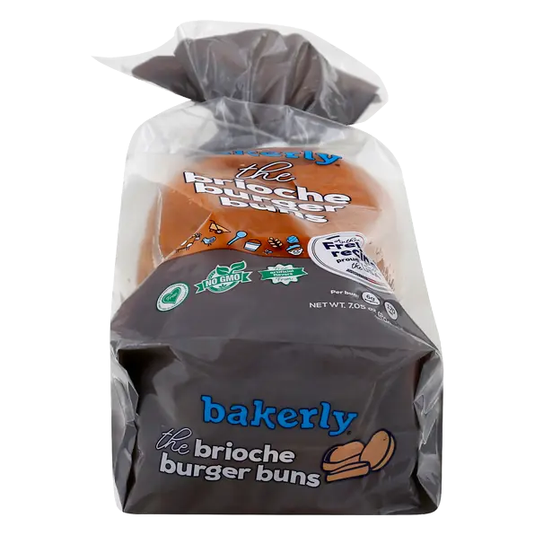Brioche Hamburger Buns - 4 ct